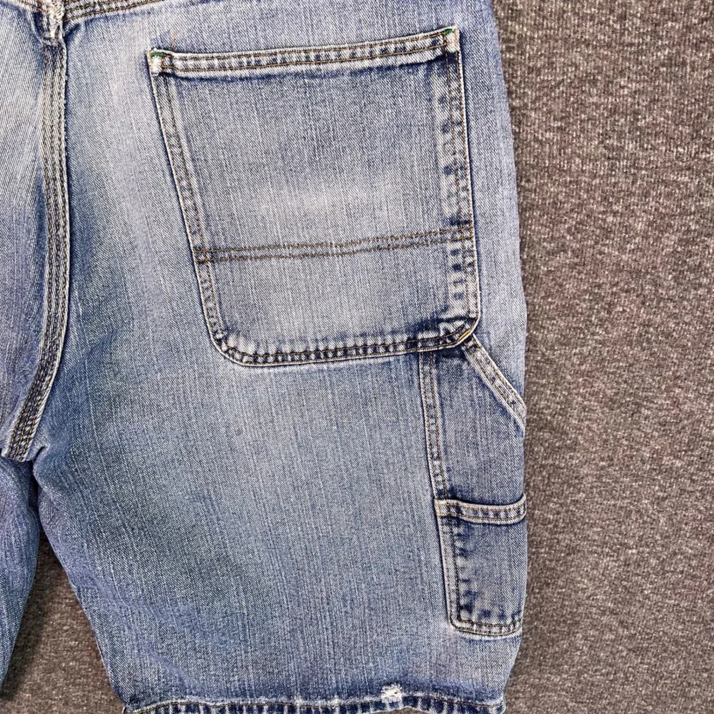 VTG 90s Tommy Hilfiger‎ Carpenter Shorts Mens 38 Light Wash Workwear Utility Y2K